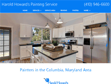 Tablet Screenshot of harold-howards-painting.com